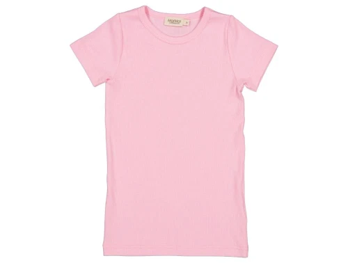 Kortærmet lyserød basis t-shirt fra MarMar Copenhagen 353-115-33 pink blossom